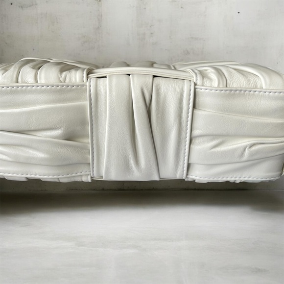 Bottega Veneta White Intrecciato Mini Satchel with Top Handles - Picture 6 of 10